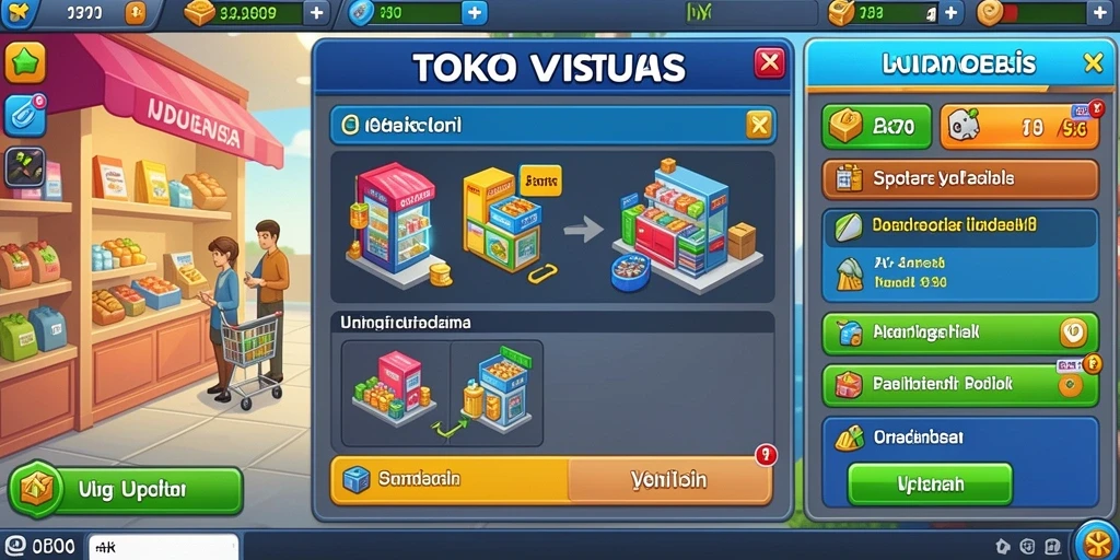 Screenshot memperlihatkan lingkungan fantastis yang kaya dan detail.