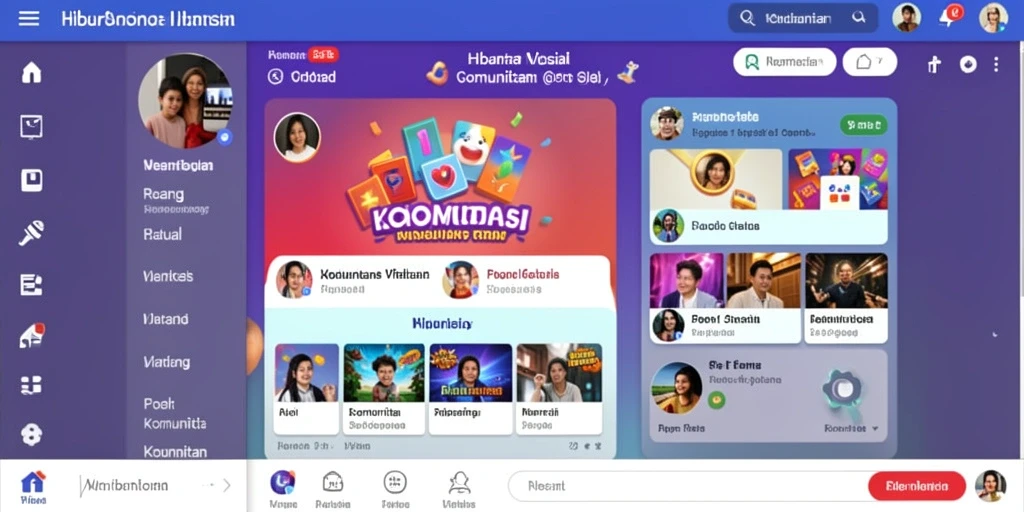Fitur sosial untuk berinteraksi dengan pemain lain.